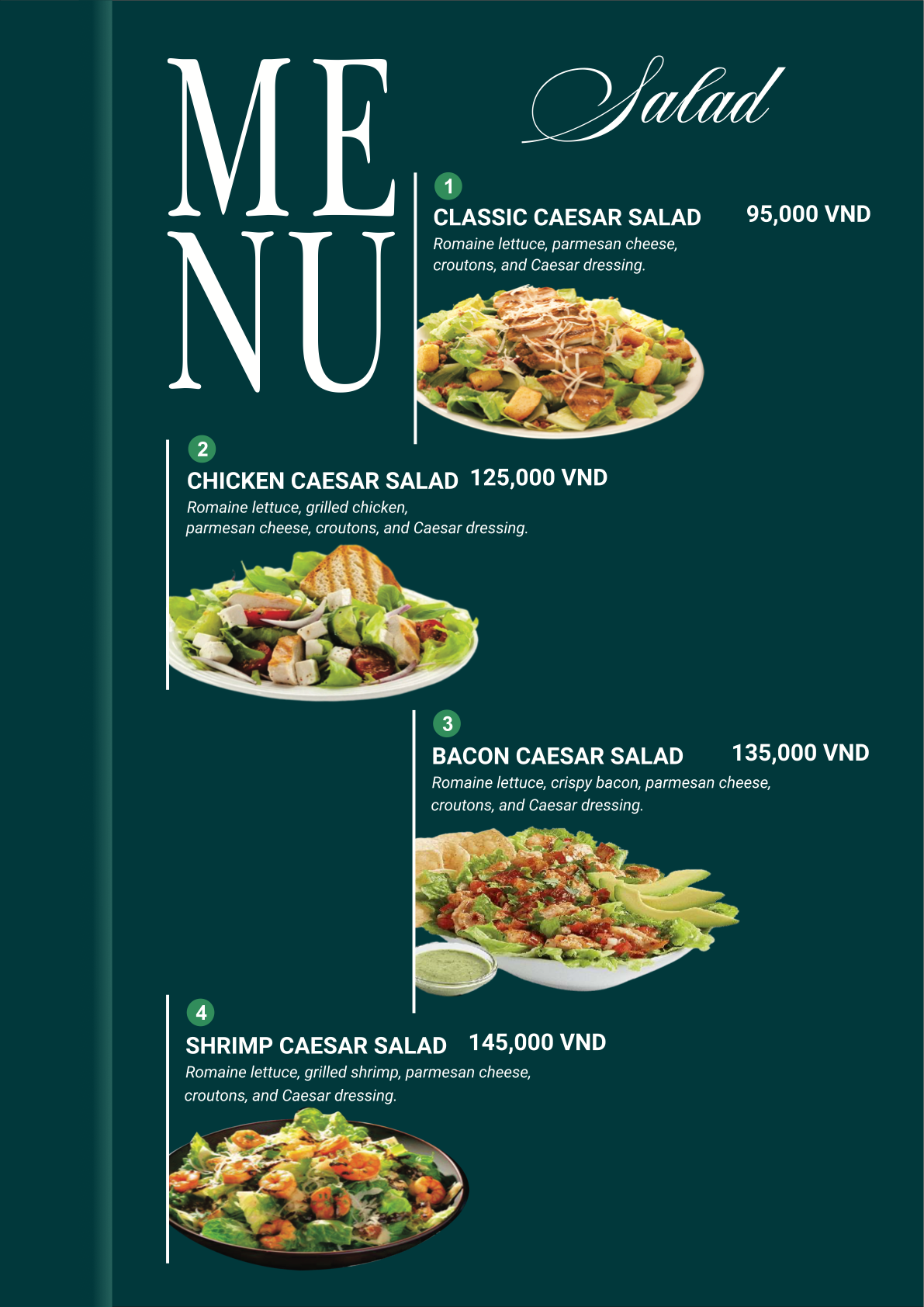 Golden Roof menu page 2