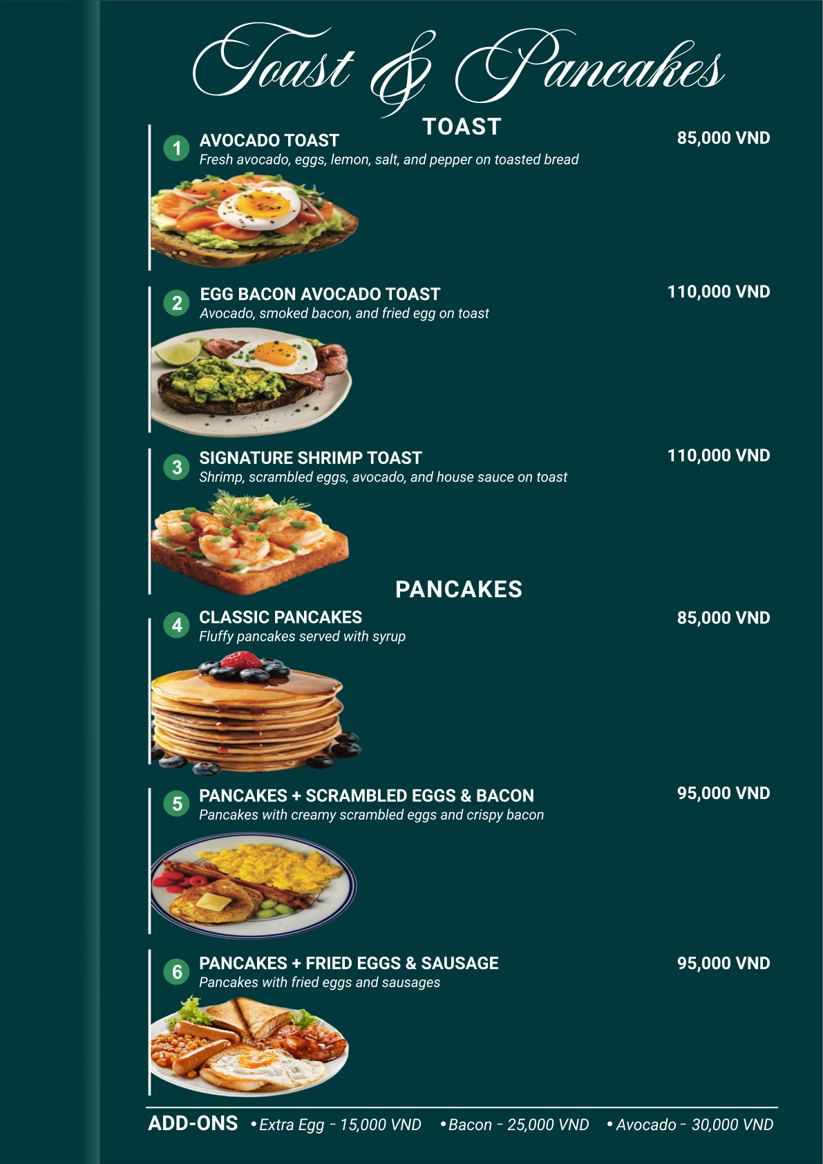 Golden Roof menu page 5