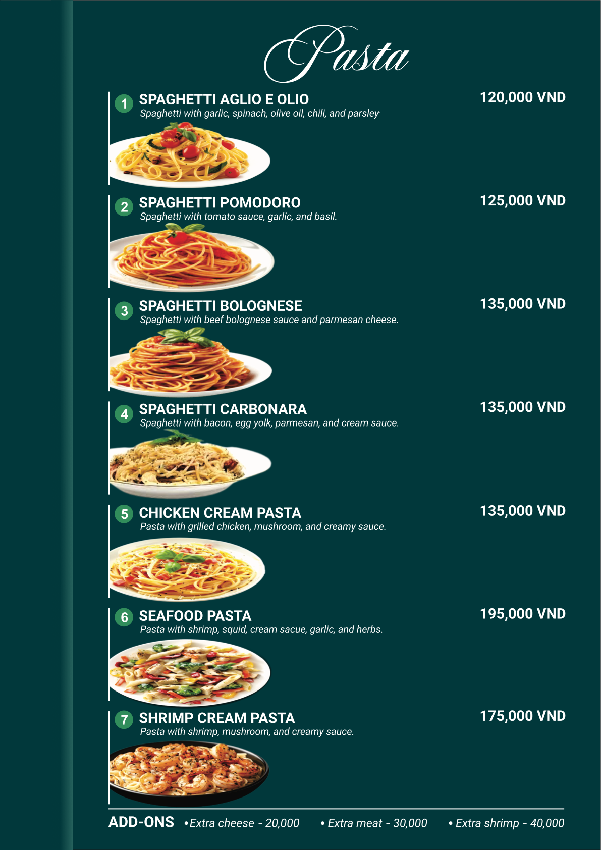 Golden Roof menu page 11